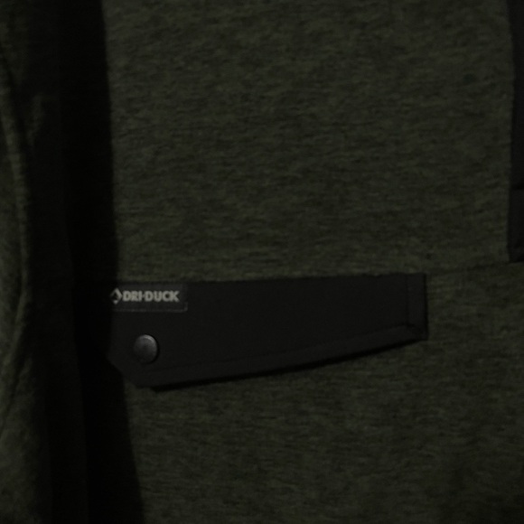 Dri-Duck Mens Green Fleece UPF50 1/4 Snap Jacket Sweater size 4XL - Picture 8 of 9